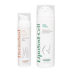 Gel gambe Drenosod + Gel corpo Liposod-cell